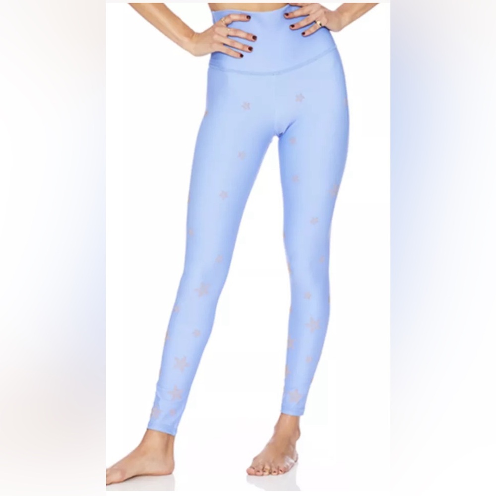 Beach Riot Blue Gold Star Leggings XS